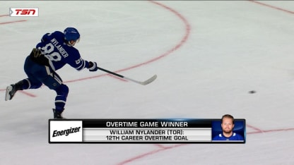 Energizer OT Game Winner: William Nylander