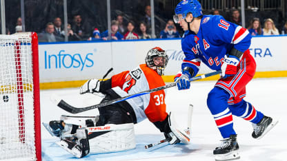 Rangers defeat Flyers in shootout