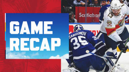 RECAP: Maple Leafs 6, Panthers 4