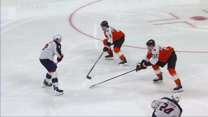 CBJ@PHI: Olivier scores goal against Dan Vladar