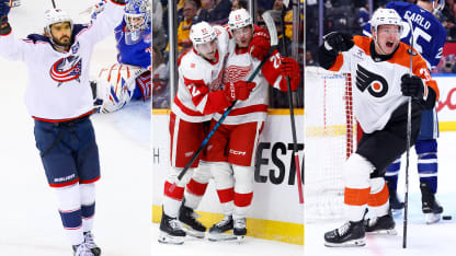 Equipos visitantes dominaron la jornada del lunes de la NHL