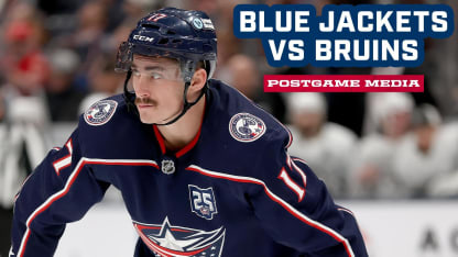 Blue Jackets vs Bruins | Postgame Media