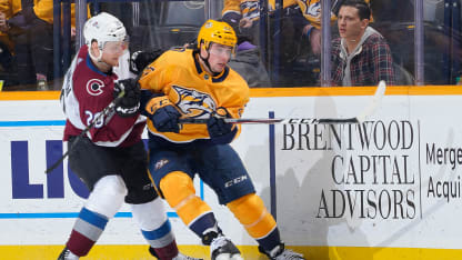 Nathan MacKinnon Nashville Predators 23 February 2019