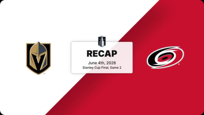 Recap: Golden Knights at Hurricanes 6.4.26