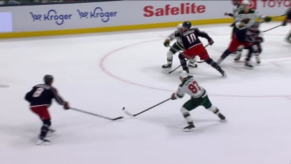 Matthew Boldy with a Goal vs. Columbus Blue Jackets