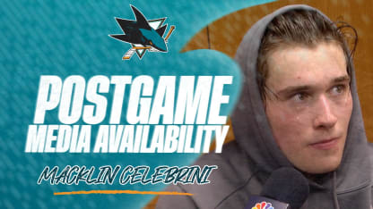 Postgame at STL (3/26): Celebrini