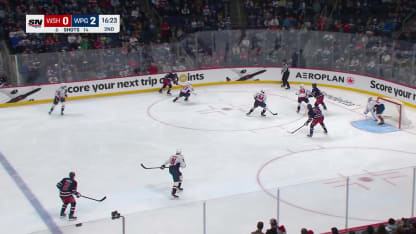 WSH@WPG: Iafallo scores goal against Logan Thompson