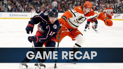 Anaheim Ducks Columbus Blue Jackets game recap December 14