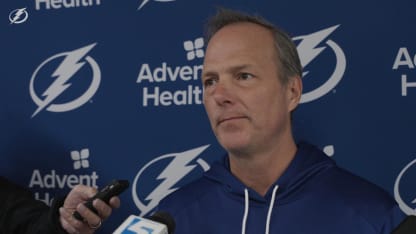 Jon Cooper | Pregame at Carolina Hurricanes