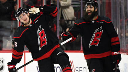 Necas after scoring vs  DET