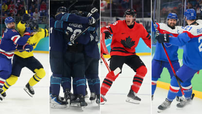 OS-svepet 14 februari Tre Kronor, Slovakien, Kanada, Finland