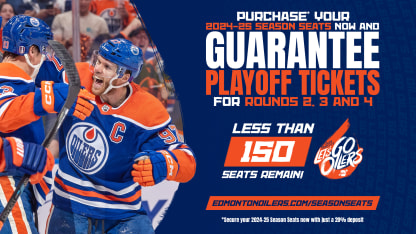 PURCHASE YOUR 2024-25 SEASON SEATS NOW AND GUARANTEE PLAYOFF TICKETS FOR ROUNDS 2, 3, AND 4