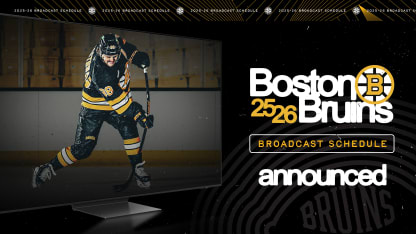 Bruins 2025-26 National TV Broadcast Schedule Released