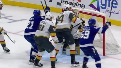 VGK@TBL: Kucherov scores goal against Adin Hill