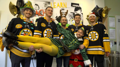 Bruins Take Part in Annual Holiday Toy Delivery