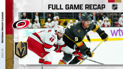 Recap: VGK 3, CAR 2