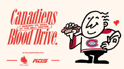The Montreal Canadiens will host their annual blood drive on January 22
