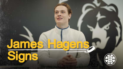 Raw: James Hagens speaks after signing