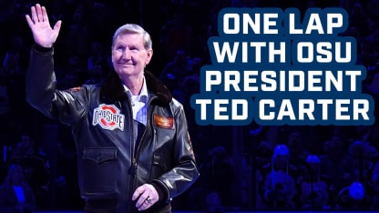 Ohio State President Ted Carter has always loved the game of hockey‼️🏒