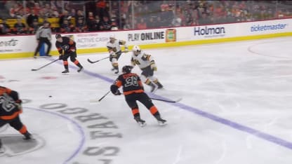 VGK@PHI: Karlsson scores goal against Flyers