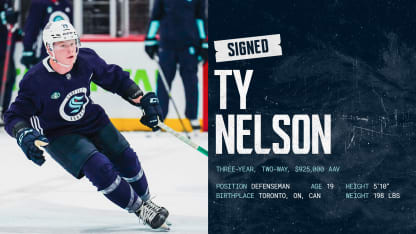 Seattle Kraken Sign Ty Nelson to Entry Level Contract