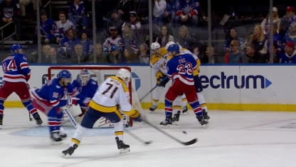 NSH@NYR: Wood scores goal against Igor Shesterkin