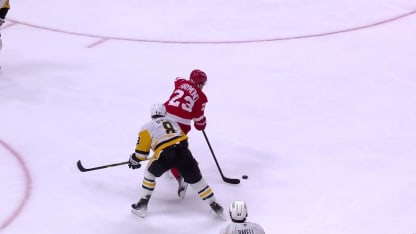 Dylan Larkin with a Goal vs. Pittsburgh Penguins