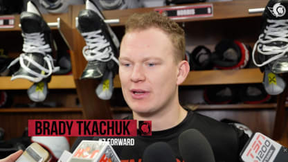 Brady Tkachuk Pregame Media vs DET