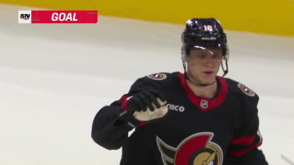 Stützle scores empty-net goal