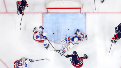 Vilardi punches the rebound home