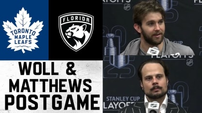 Auston Matthews & Joseph Woll | Post Game