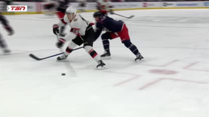 OTT@CBJ: Stutzle marque un but contre Elvis Merzlikins