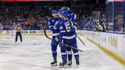 Hagel's second of the game ties it