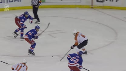 PHI@NYR: Ersson with a great save against Adam Fox