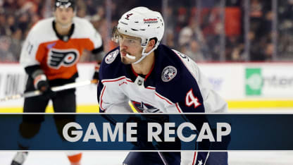 Columbus Blue Jackets Philadelphia Flyers game recap December 21