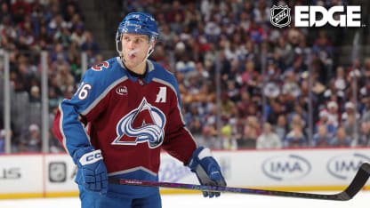 Mikko Rantanen #96 of the Colorado Avalanche looks on during a break in the action against the Seattle Kraken at Ball Arena on December 22, 2024 in Denver, Colorado. (Photo by Michael Martin/NHLI via Getty Images)