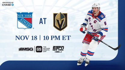 Rangers at Golden Knights: Pregame Notes | 11.18.25