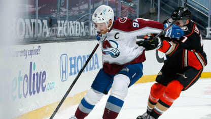 Gabriel Landeskog Anaheim Ducks 2021 January 22