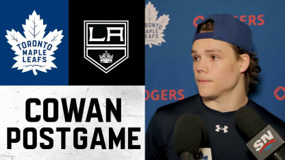 Easton Cowan | Post Game at Los Angeles Kings | April 04, 2026