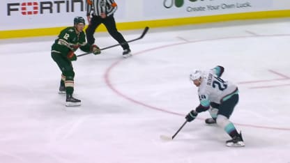 Matthew Boldy with a Goal vs. Seattle Kraken