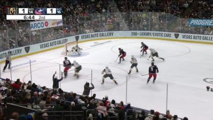 VGK@CBJ: Hart with a great save against Boone Jenner