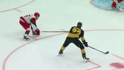 CAR@BOS: Mittelstadt scores goal against Frederik Andersen