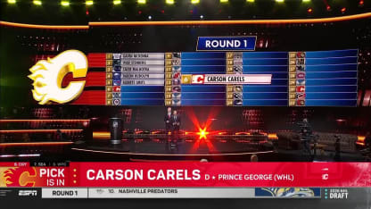 Carels drafted No. 6 by Flames