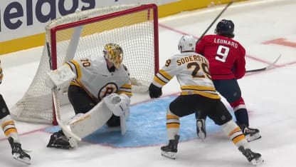 BOS@WSH: Leonard scores goal against Joonas Korpisalo