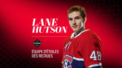 Hutson nommé au sein de l’Équipe d’étoiles des recrues de la LNH 2024-2025