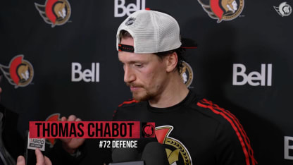 Thomas Chabot dispo médias après le match contre WPG