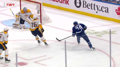 NSH@TOR: McMann scores goal against Justus Annunen