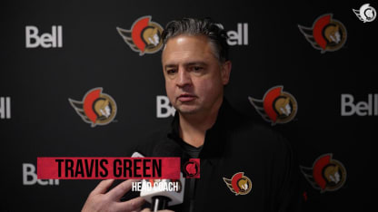 Travis Green dispo médias avant le match contre SJS