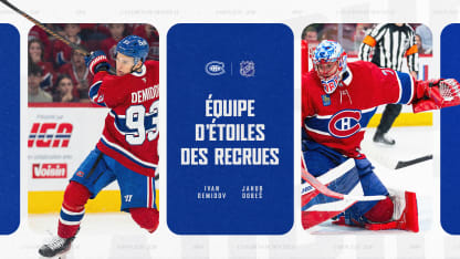 Ivan Demidov et Jakub Dobes nommés au sein de l’Équipe d’étoiles des recrues de la LNH 2025-2026