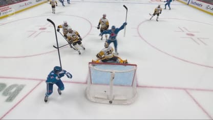 PIT@COL: Burns scores goal against Arturs Silovs